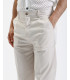 Wide leg trousers with flat front crease