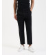 Wide leg trousers with flat front crease