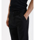 Wide leg trousers with flat front crease