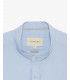 Stretch cotton mandarin collar shirt