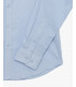 Stretch cotton mandarin collar shirt