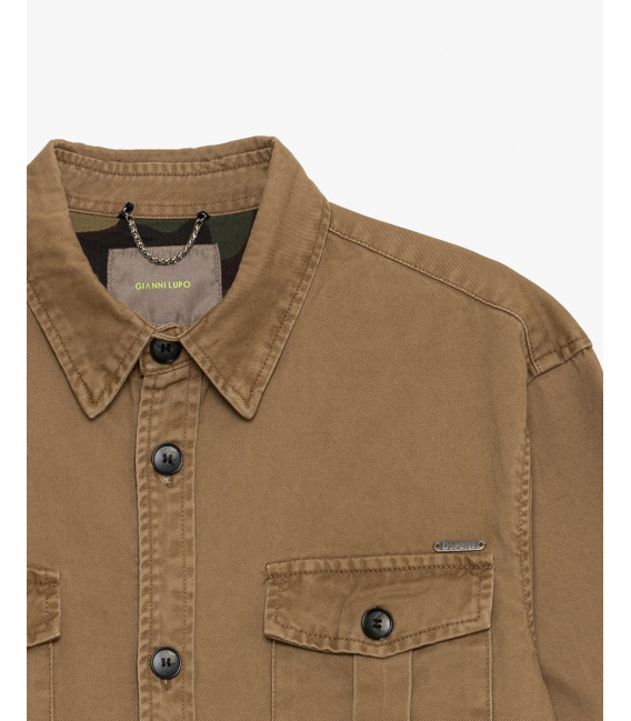 Overshirt in cotone