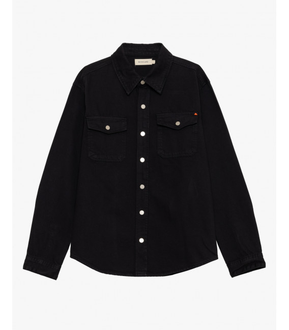 Overshirt denim con tasche