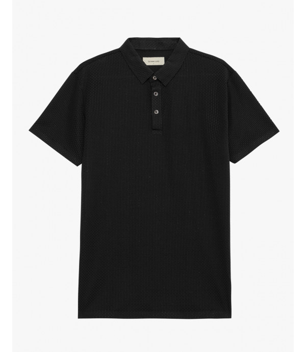 Polo athleisure con motivo 3D