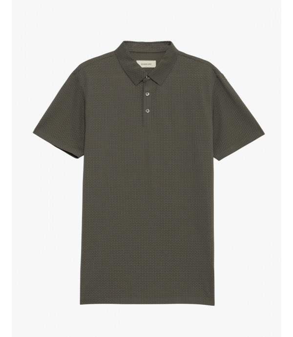 Polo athleisure con motivo 3D