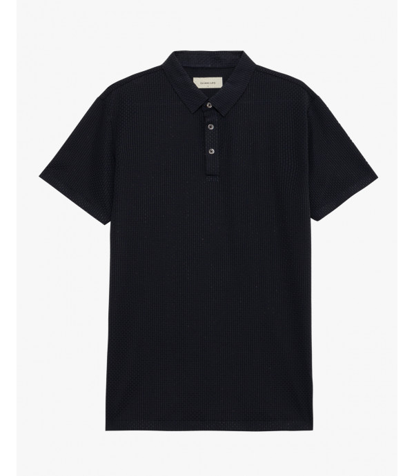 Polo athleisure con motivo 3D