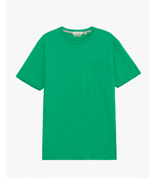 Extra-fine cotton t-shirt with pocket