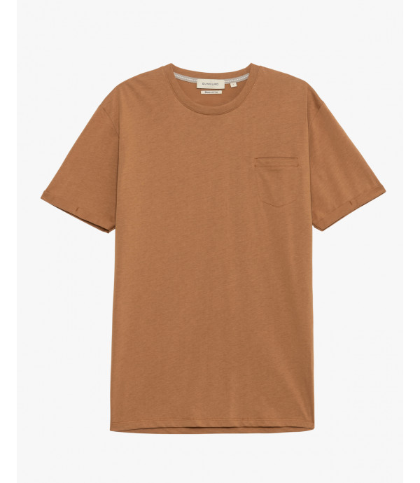 Extra-fine cotton t-shirt with pocket
