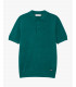 Muscle fit knitted polo shirt