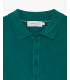 Muscle fit knitted polo shirt