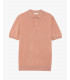Muscle fit knitted polo shirt