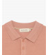 Muscle fit knitted polo shirt