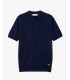 Muscle fit knitted polo shirt