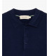 Muscle fit knitted polo shirt