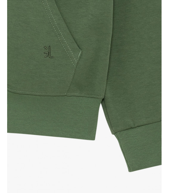 Felpa con zip e cappuccio