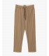 Drawstrings trousers in stripes carrot fit
