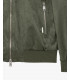 Giubbotto bomber effetto camoscio