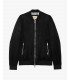 Faux-suede bomber jacket