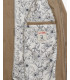 Giubbotto bomber effetto camoscio