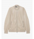 Faux-leather bomber jacket