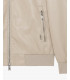 Faux-leather bomber jacket