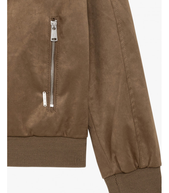 Bomber effetto camoscio
