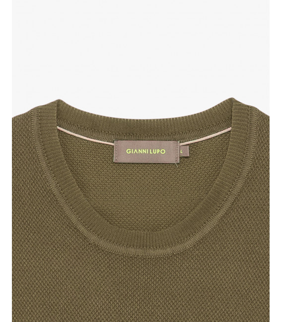 Knit textured t-shirt