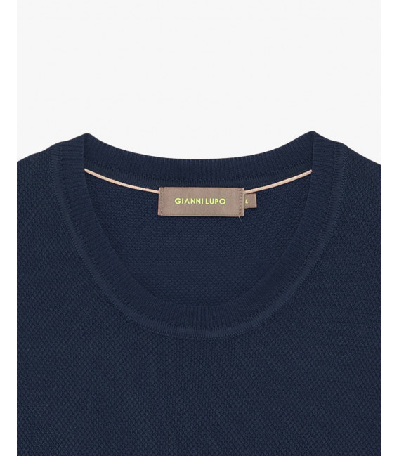 T-shirt in maglia texturizzata