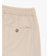 Wide leg drawstring trousers with double pleats