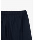 Wide leg drawstring trousers with flat front crease