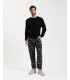 Textured open-knit sweater
