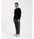 Textured open-knit sweater