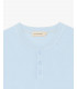 Knitted mandarin collar polo shirt