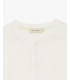 Knitted mandarin collar polo shirt