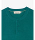 Knitted mandarin collar polo shirt
