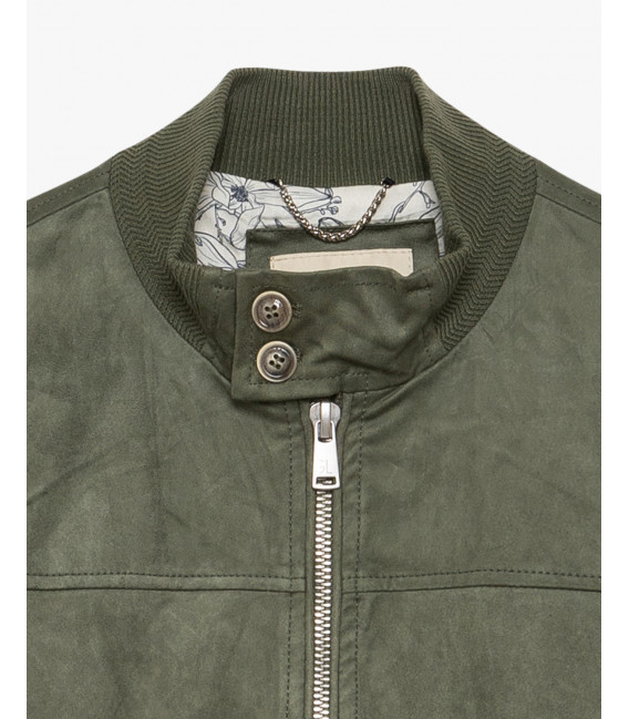 Bomber effetto camoscio