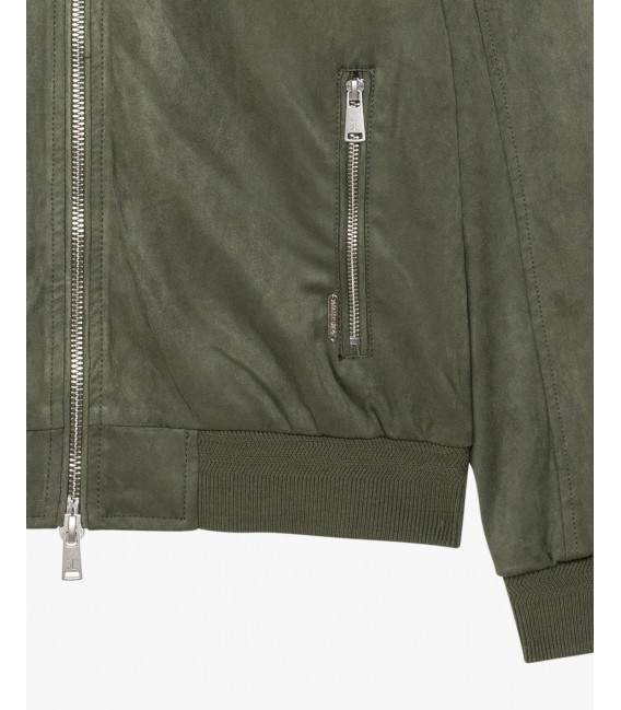 Bomber effetto camoscio