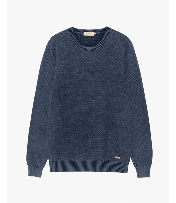 Used effect cotton sweater