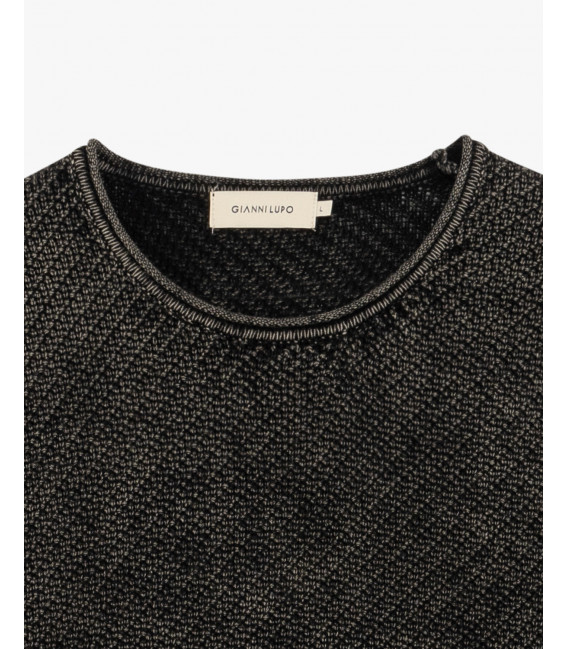 Maglia in cotone lavorato