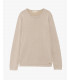 Delave effect cotton sweater