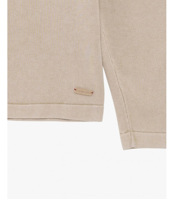 Delave effect cotton sweater