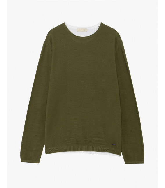 Double hem sweater