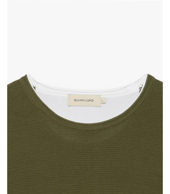 Double hem sweater