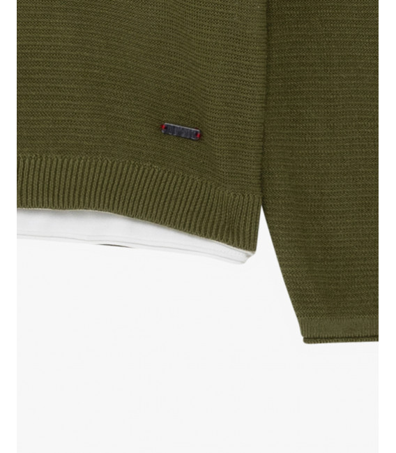 Double hem sweater