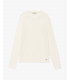 Textured round neck pullover