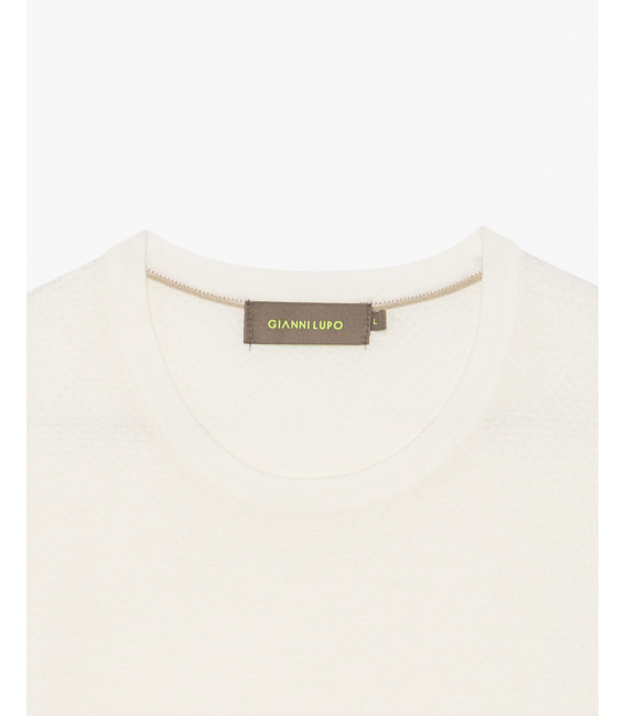 T-shirt in maglia texturizzata