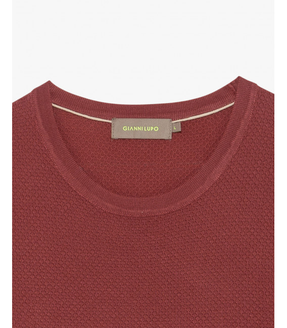 Knit textured t-shirt