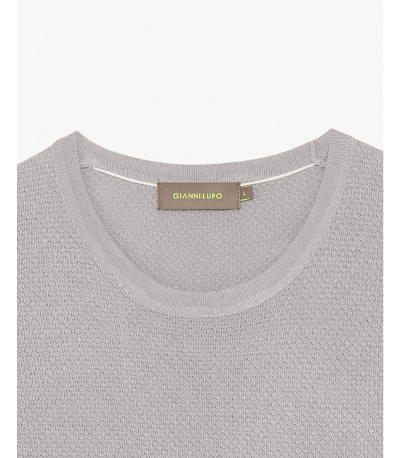 T-shirt in maglia texturizzata