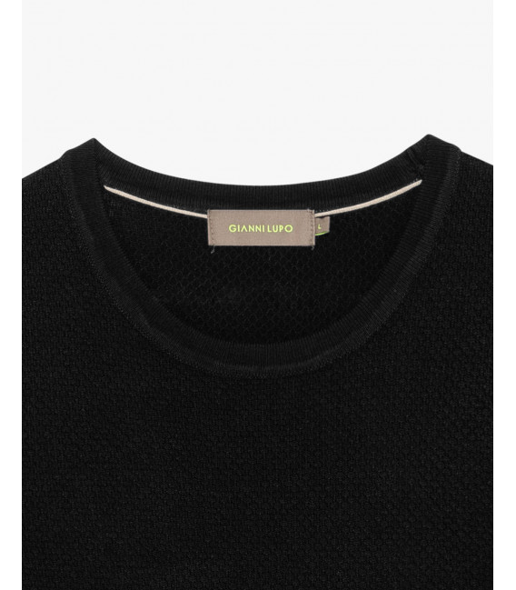 Knit textured t-shirt