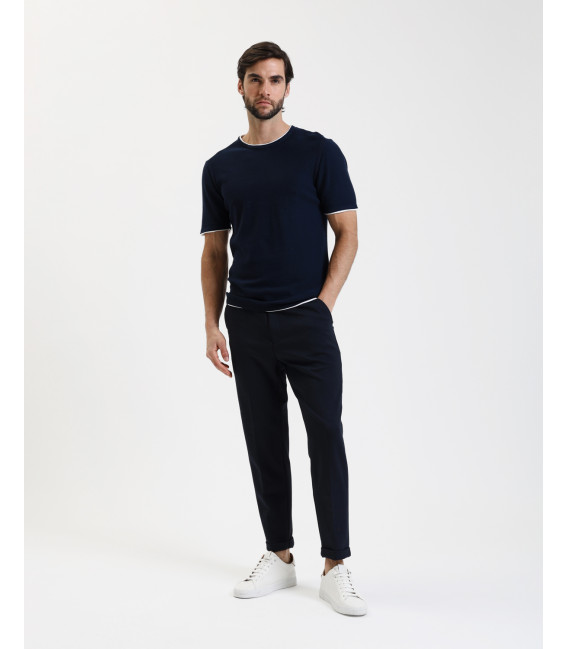 Pantaloni carrot fit con vita elasticizzata